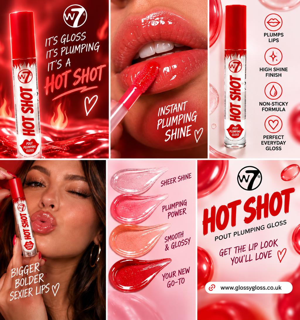 W7 Hot Shot Ultra Plumping Gloss