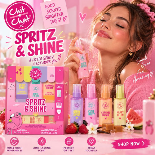Chit Chat Spritz & Shine Hair & Body Mist Collection Gift Set