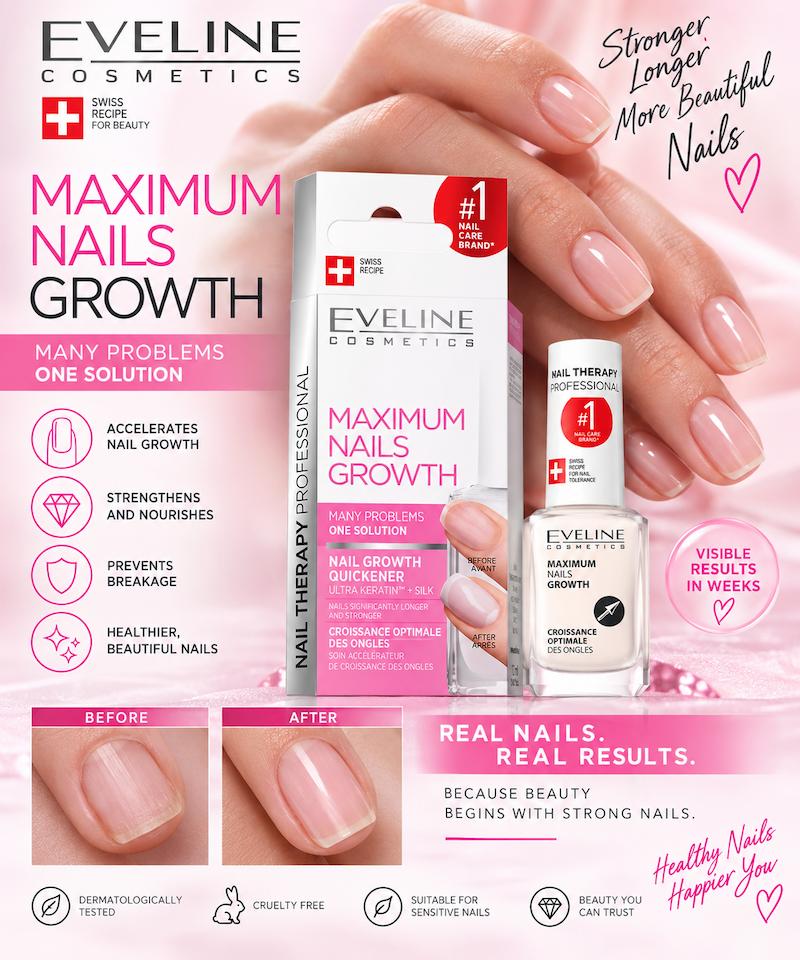 Eveline - Maximum Nails Growth Nail Treatment-12ML