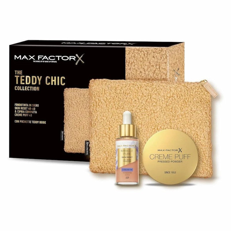 Max Factor The Teddy Chic Collection Gift Box - Serum Foundation + Pressed Powder
