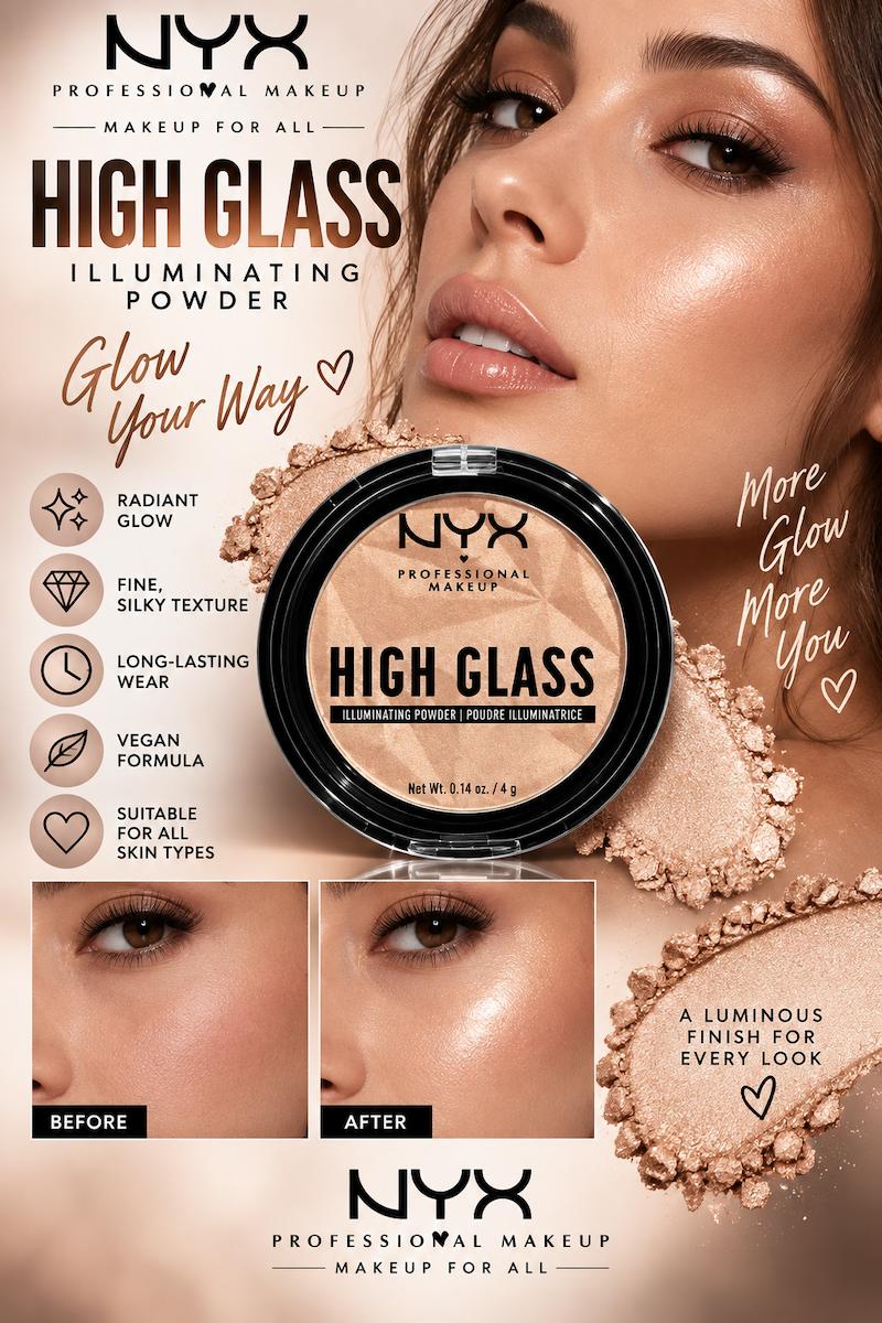 NYX Professional Makeup High Glass Finishing Powder