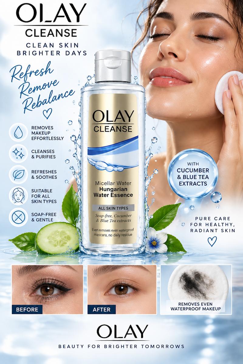 Olay Cleanse Micellar Water With Hungarian Water Essence 237ml