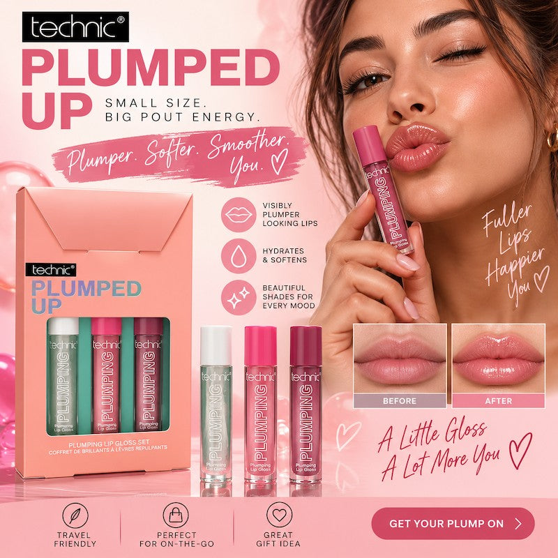 Technic Plumped Up 3pcs Lipgloss Gift Set