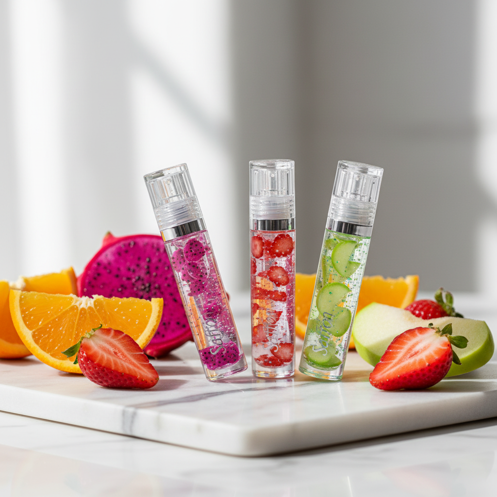 Saffron Fruit Flavour Lip Gloss - Premium Shot
