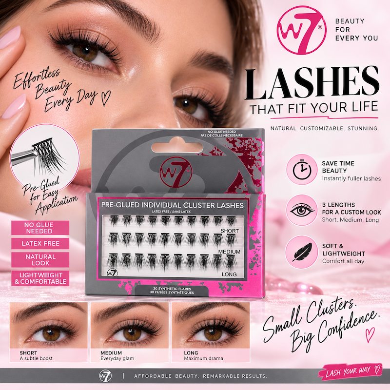 W7 Pre-Glued Individual Cluster Lashes